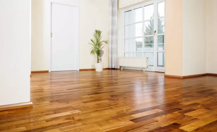 Parquet stratifié marron foncé, La Crau, EB Peinture