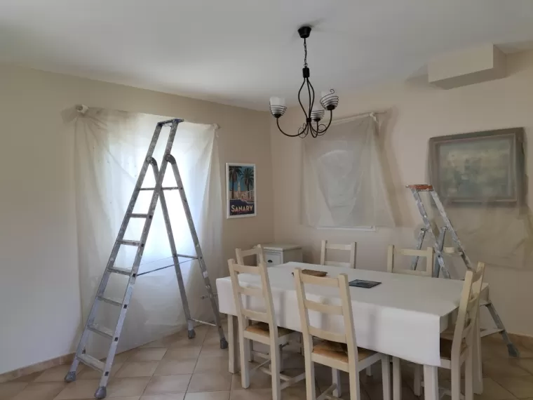 Rénovation de peinture mur et plafond à Sanary-sur-Mer